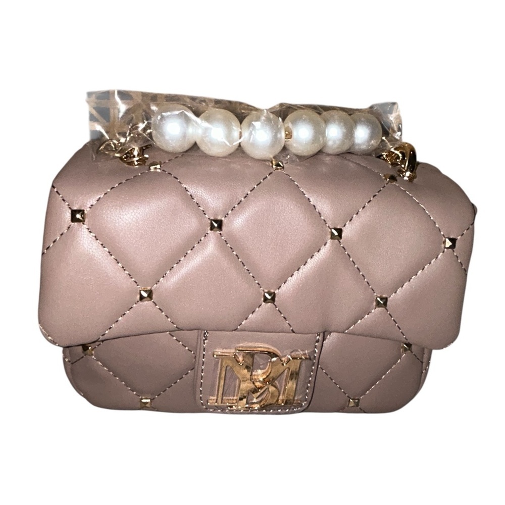 NWT badgley Mischka small studded diamond quilted crossbody bag